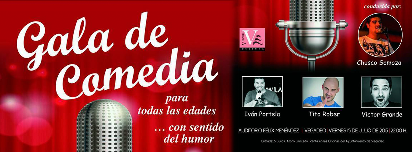 Gala de comedia en Vegadeo con humor gallego